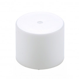 Ø17 Double plain cap -White